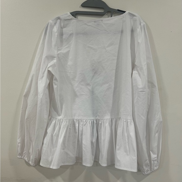 Express White Blouse with Black Lace-Up Detail size M - Picture 4 of 7